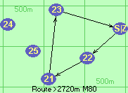 Route >2720m  M80