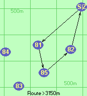 Route >3150m